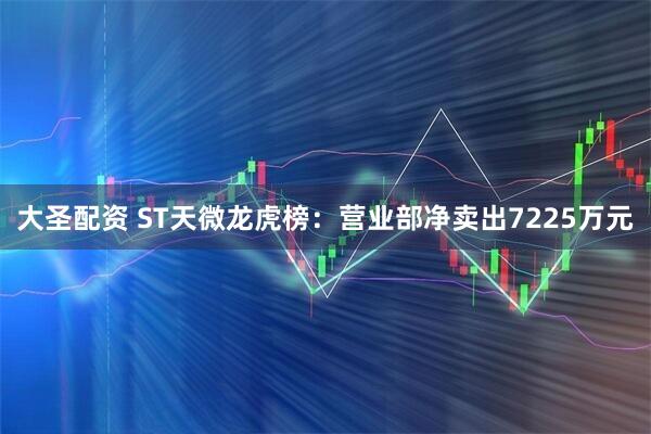 大圣配资 ST天微龙虎榜：营业部净卖出7225万元