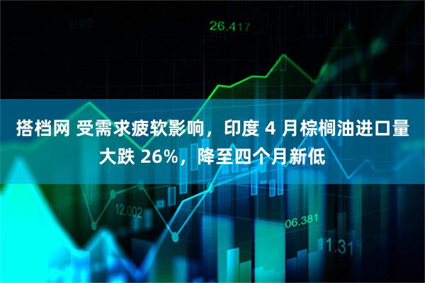 搭档网 受需求疲软影响，印度 4 月棕榈油进口量大跌 26%，降至四个月新低