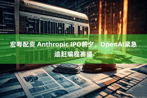 宏粤配资 Anthropic IPO前夕，OpenAI紧急追赶编程赛道